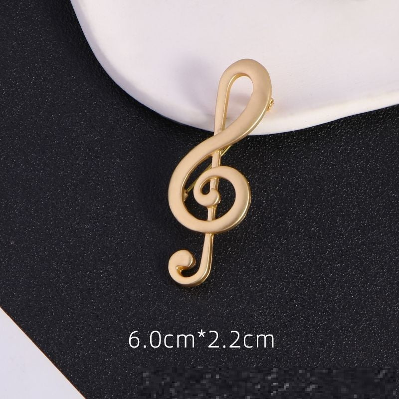 MusicalNoteSimpleAtmosphericNaturalPinBrooch